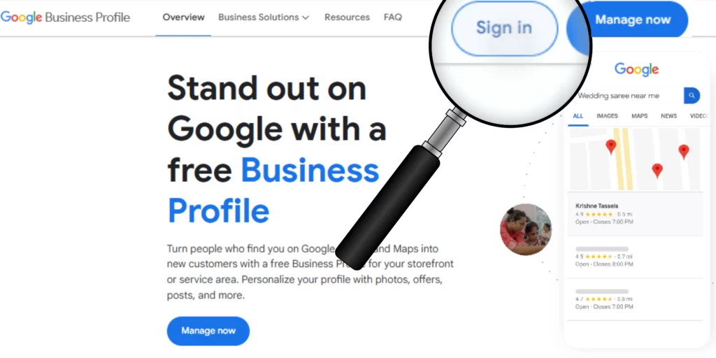 google my business sign in