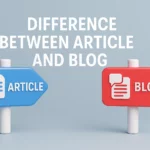 difference between article and blog