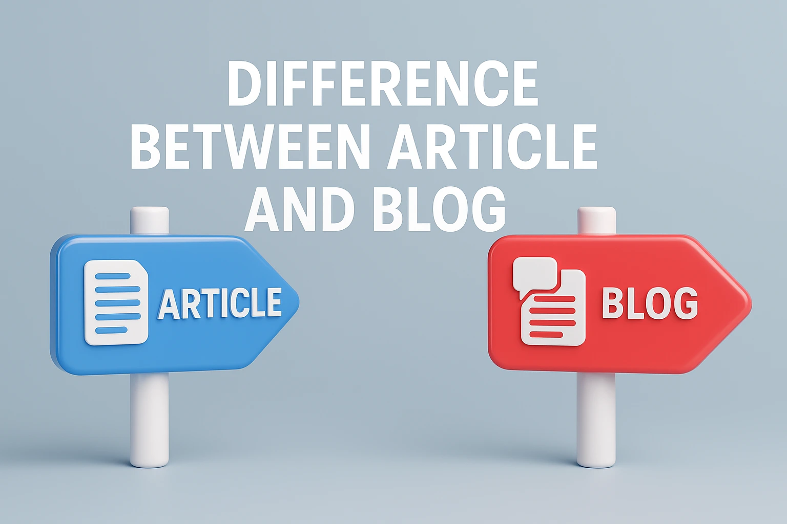 difference between article and blog